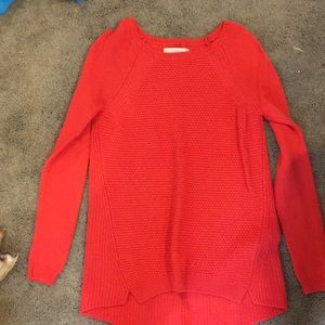 Loft Coral Merino Wool Sweater
